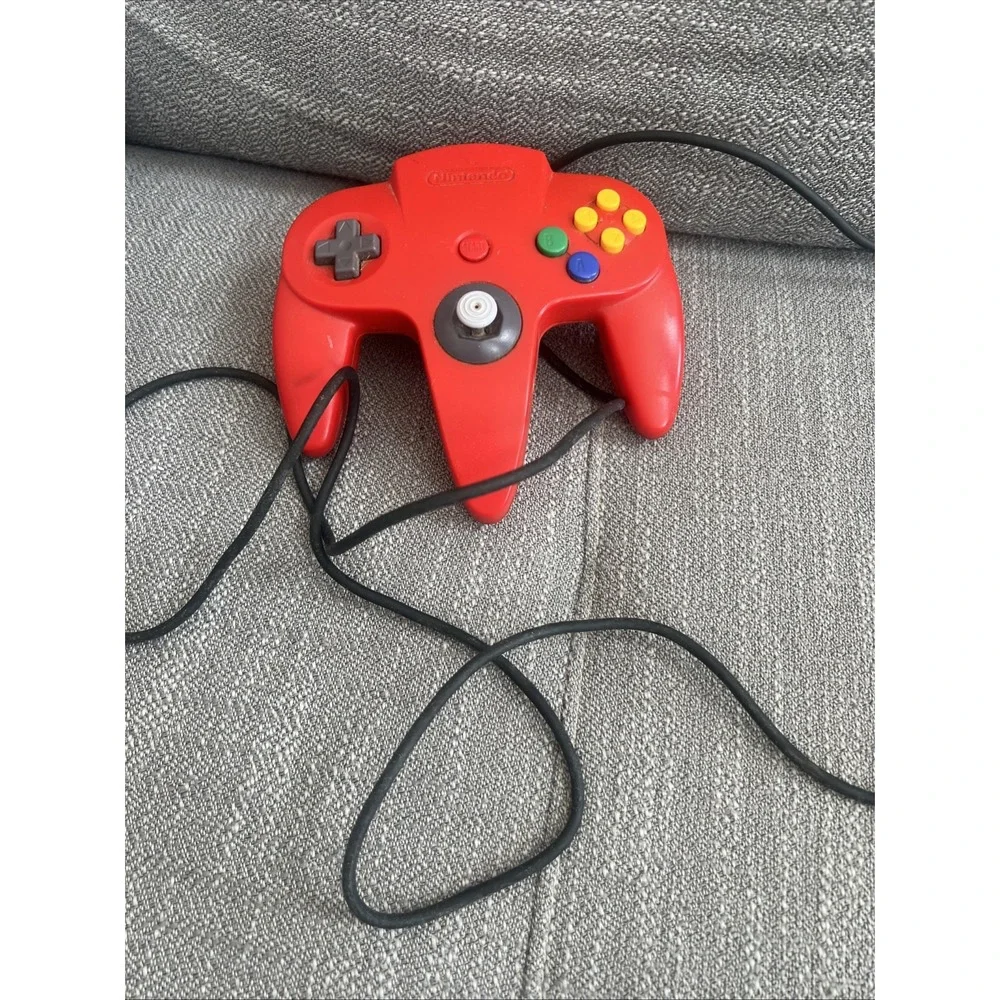 OEM Nintendo 64 N64 Red Wired Controller